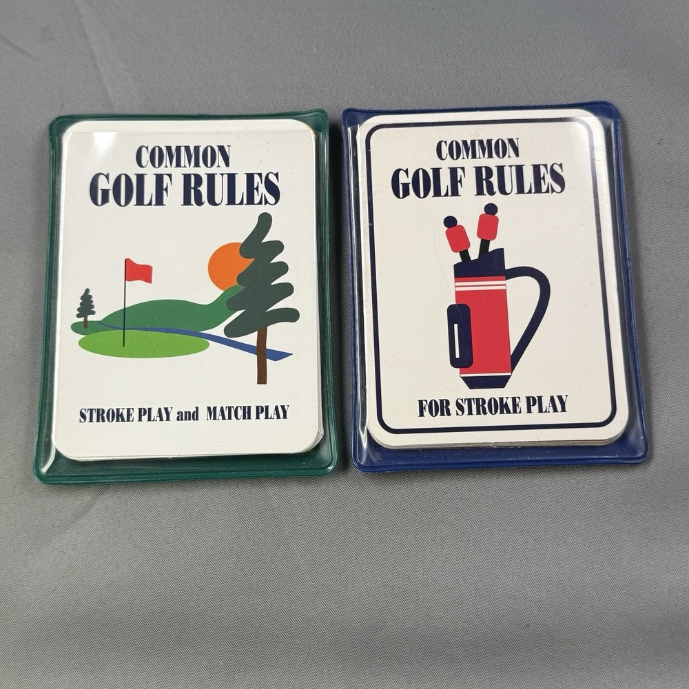 Vintage Common Golf Rules Pocket Guides Stroke & Match Play 1980s-90s Lot of 2